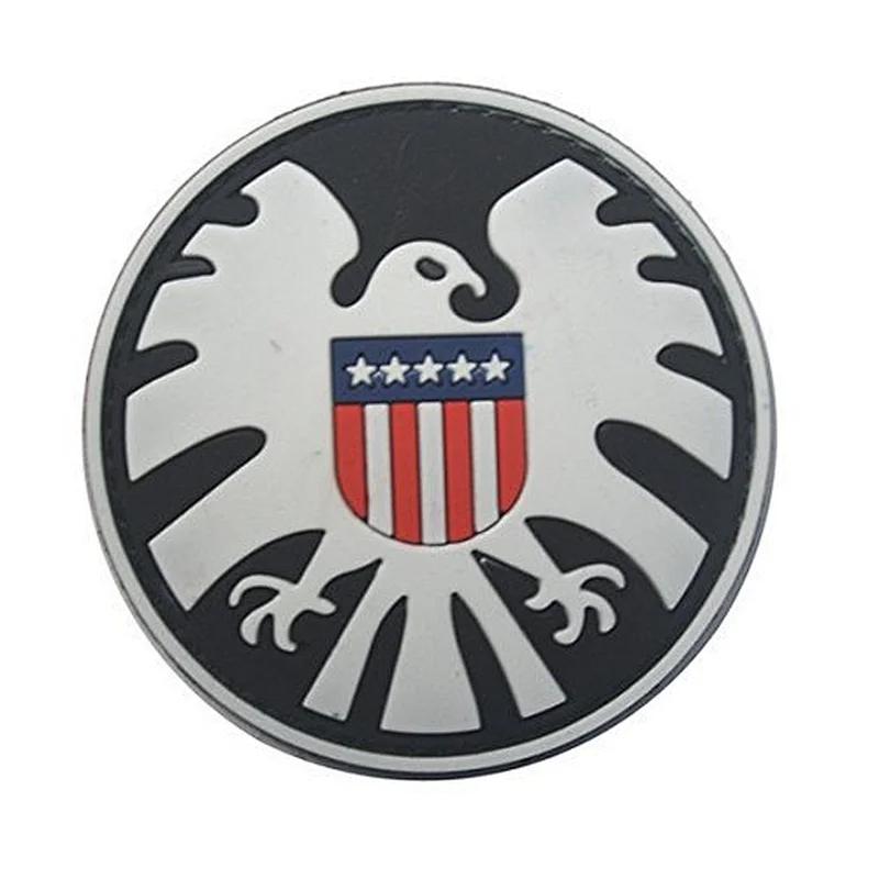 OEM factory custom USA eagle 3d rubber pvc patches