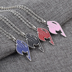 Factory Wholesale Cheap Price Custom Design COMICS Logo Tail Jewelry Enamel Necklace