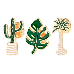 Making Custom different cactus Hard Enamel Gold Lapel Pins