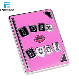 Wholesale custom magic book soft enamel lapel pin factory