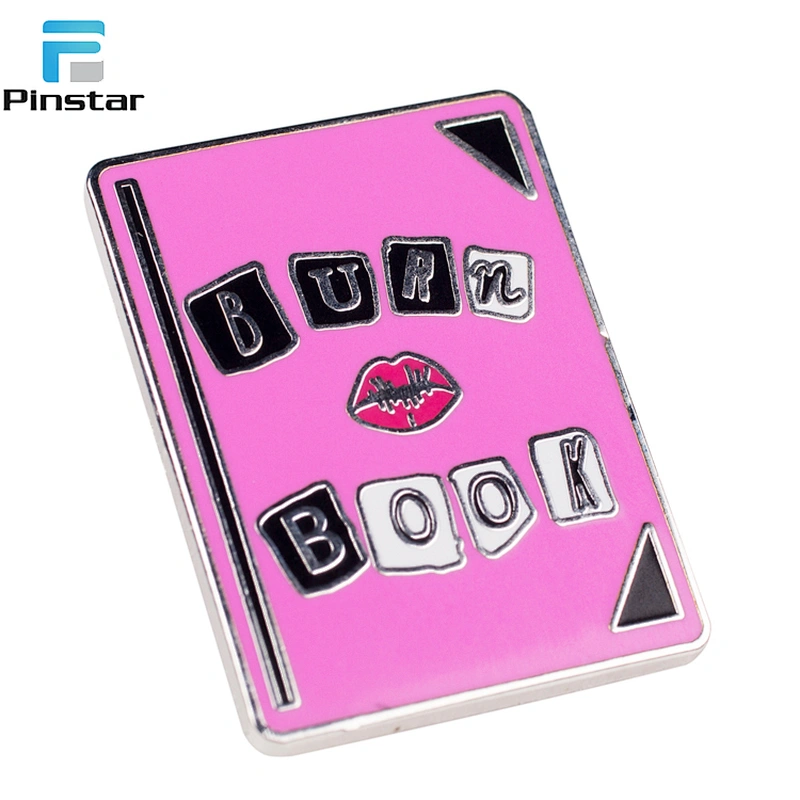 Wholesale custom magic book soft enamel lapel pin factory