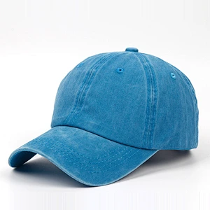 New Style Jean Material Plain Blank Baseball Sports Cap With Custom Logo