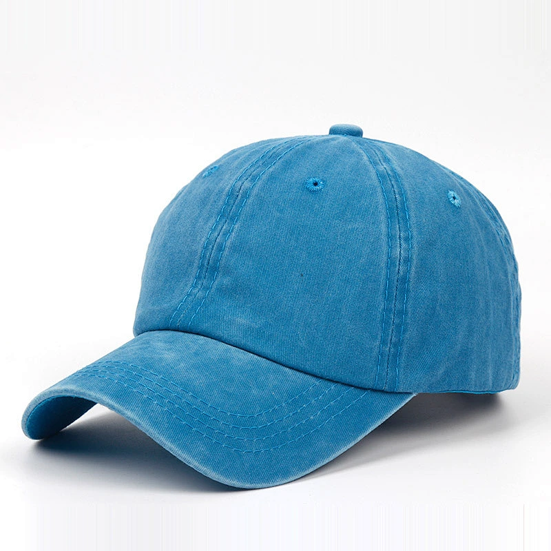 New Style Jean Material Plain Blank Baseball Sports Cap With Custom Logo