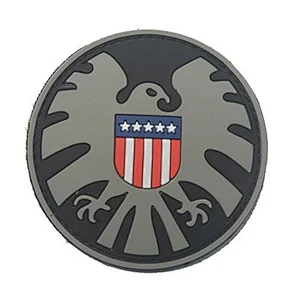 OEM factory custom USA eagle 3d rubber pvc patches