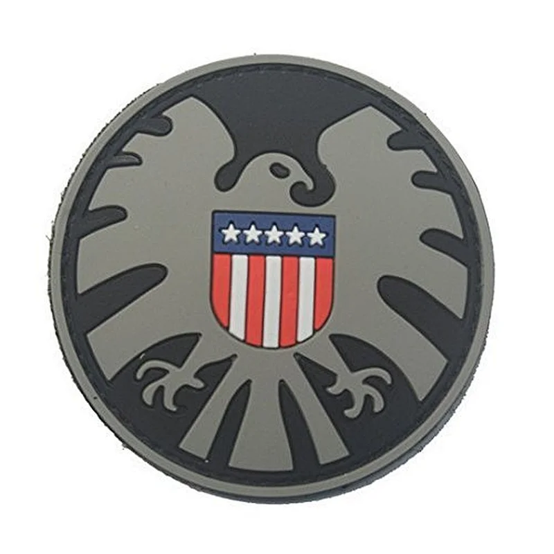 OEM factory custom USA eagle 3d rubber pvc patches