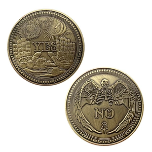 Factory Wholesale In Stock Gold Silver Coins Portable Yes No Yes-No Decision Coin