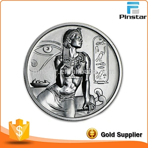 Wholesale 3D Custom Brass Metal Silver Coin