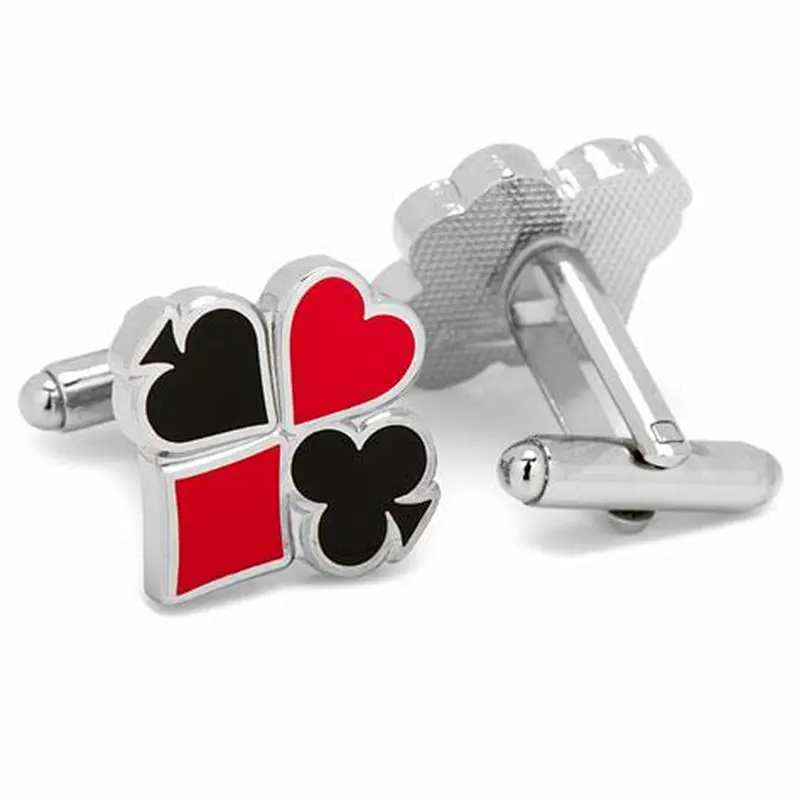 Fashion Men Stainless Steel card Cufflinks Manufacturer