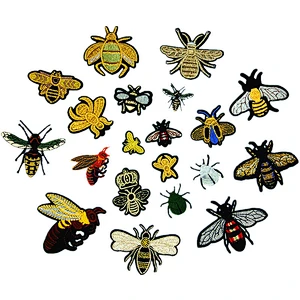Wholesale In Stock No Minimum Custom Embroidery Anime Insect Iron On Patches