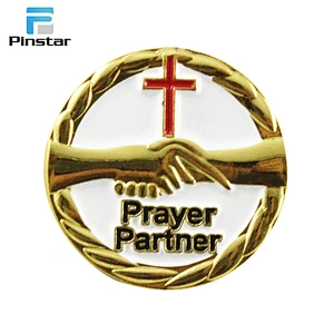 Factory direct promotional red heart shaped lapel pin button badges
