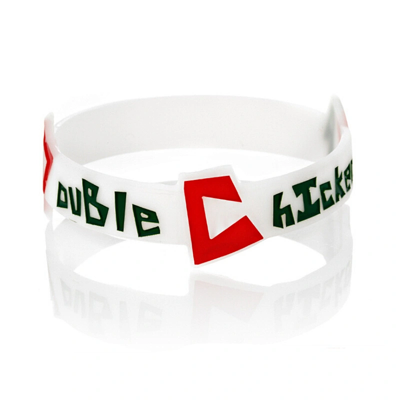 Low Price Cancer Awareness Irregular Peace Wristband Custom Silicone Bracelet
