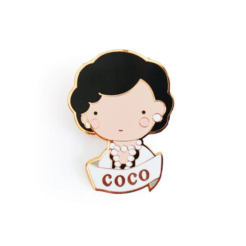 Custom cute bulk cartoon man Metal enamel Pins