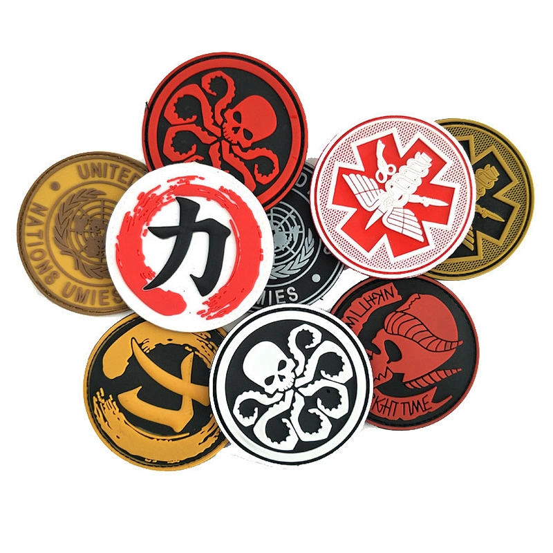 2018 Wholesale bulk customized fashion design pvc patches