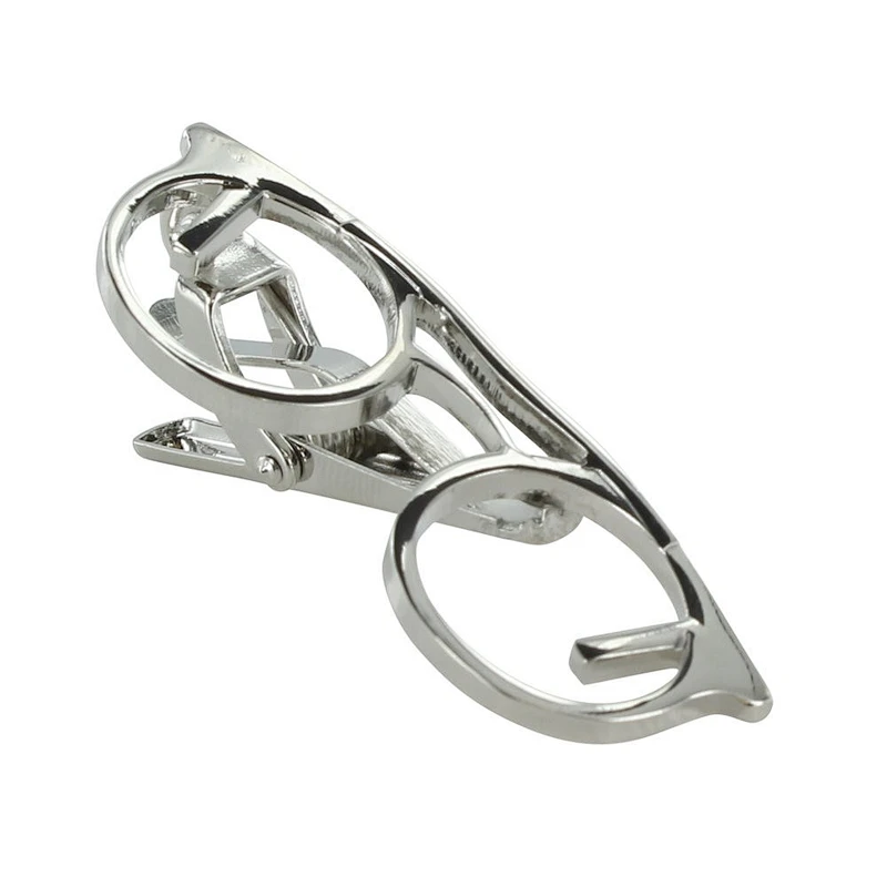 Factory Directly Selling glasses shape Customer Size Tie Bar Clip