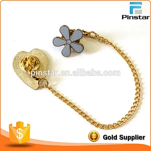 Wholesale Custom Games Design Hard Enamel Collar Pin with Chain