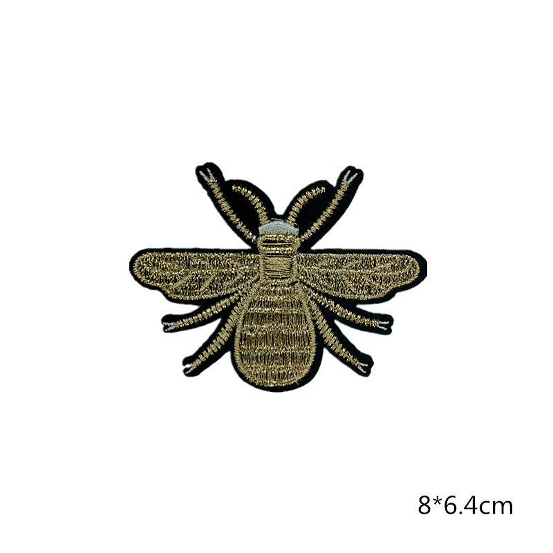Wholesale In Stock No Minimum Custom Embroidery Anime Insect Iron On Patches