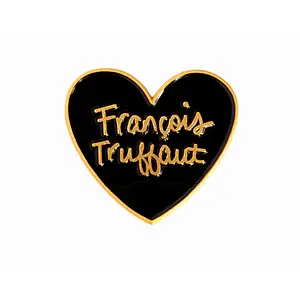 Soft enamel pin custom heart shape bulk fashion design lapel pins