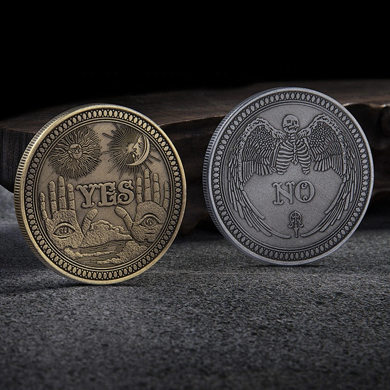 Factory Wholesale In Stock Making Decision Commemorative Coins Yes or No Lucky Coin for Collection Toy