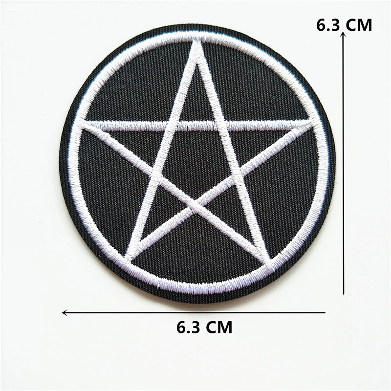 wholesale cheap fashion embroidered black and white patch