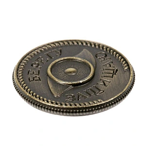 Custom Made Souvenir simple Antique engraved Metal Coin
