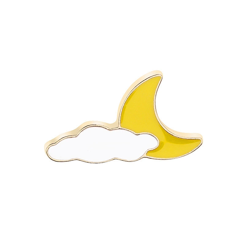 Colorful Custom Metal Rainbow Cloud Enamel Pin