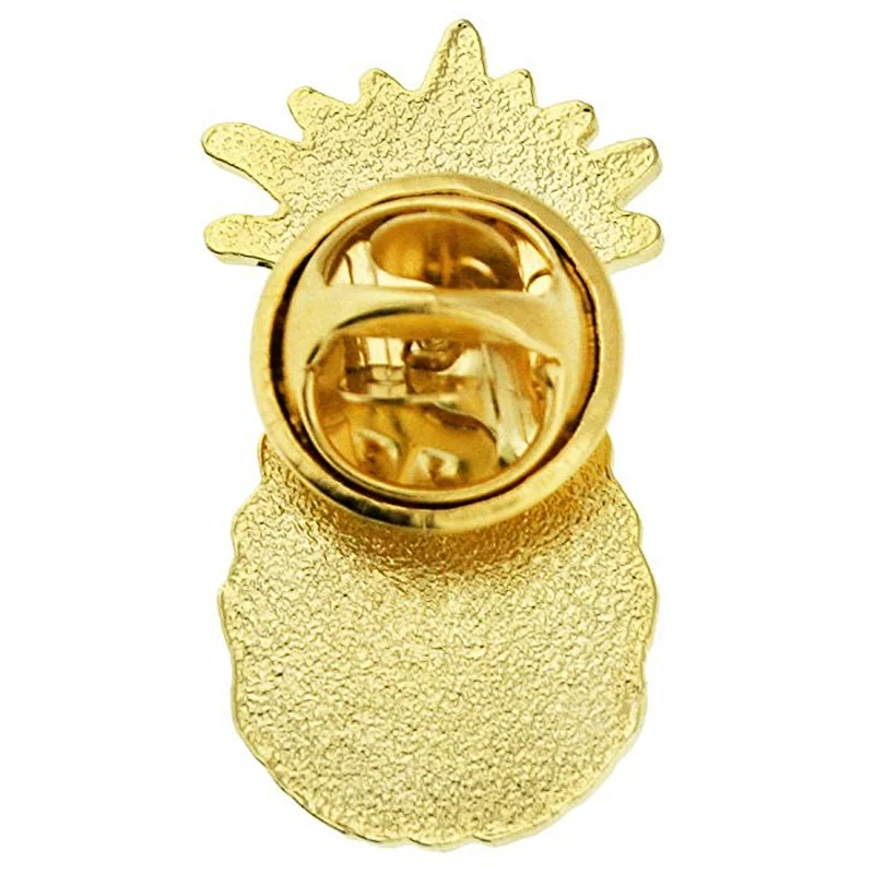 Hot selling custom pineapple shape hard enamel lapel pins