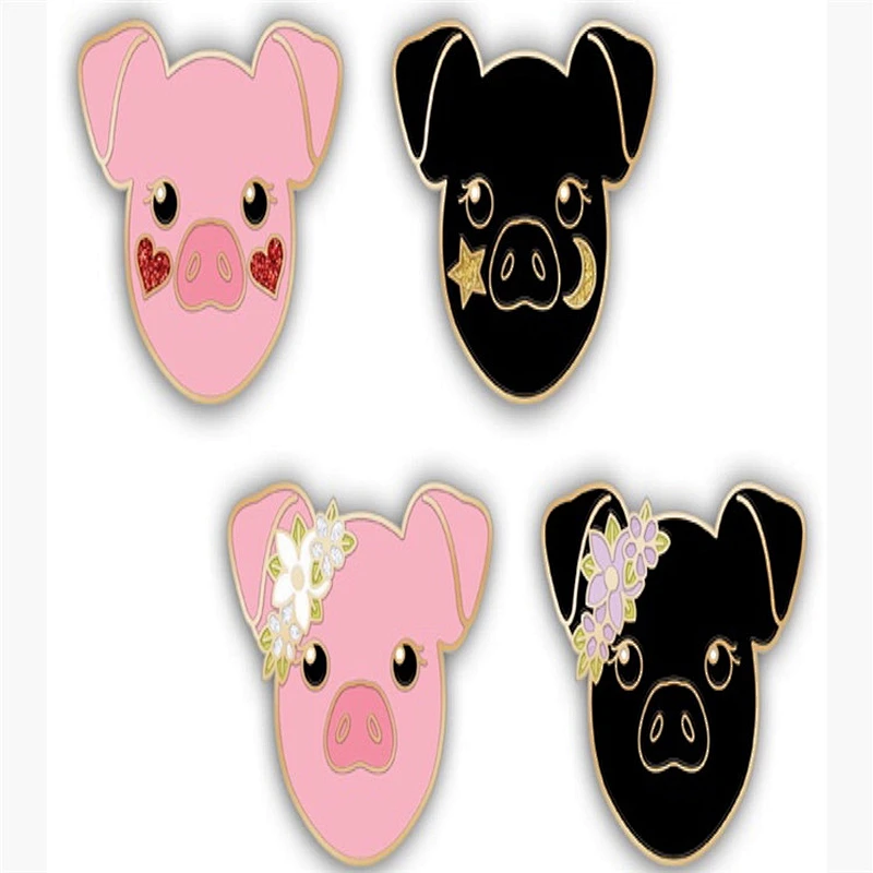 2019 Custom Zodiac Pig metal enmel pin badge