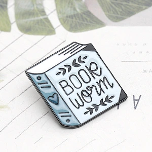Book Soft Enamel Lapel Accessories Pin for Clothes