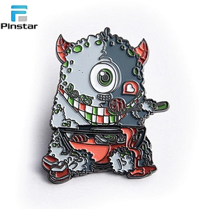 Custom badges all fashion design monster soft lapel pins