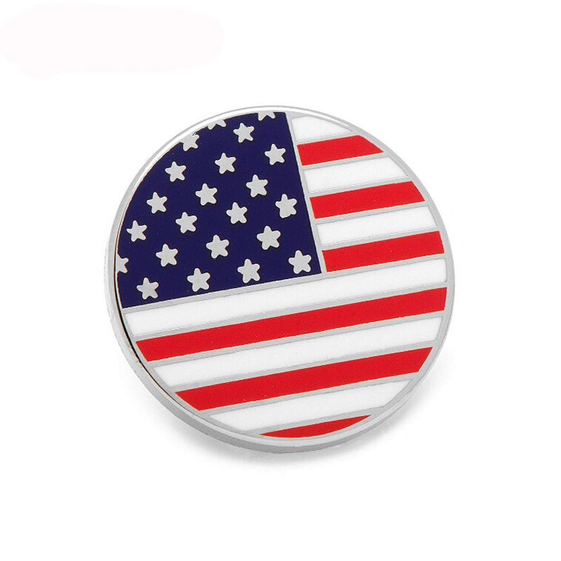 Wholesale Enamel Metal Craft American Canadian Counrty Flag Lapel Pins