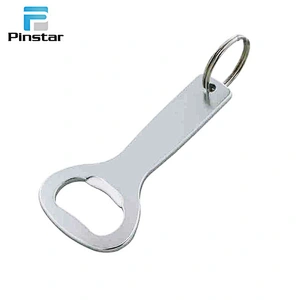 High quality bottle shaped decorative logo metal fancy beer bottle cap opener