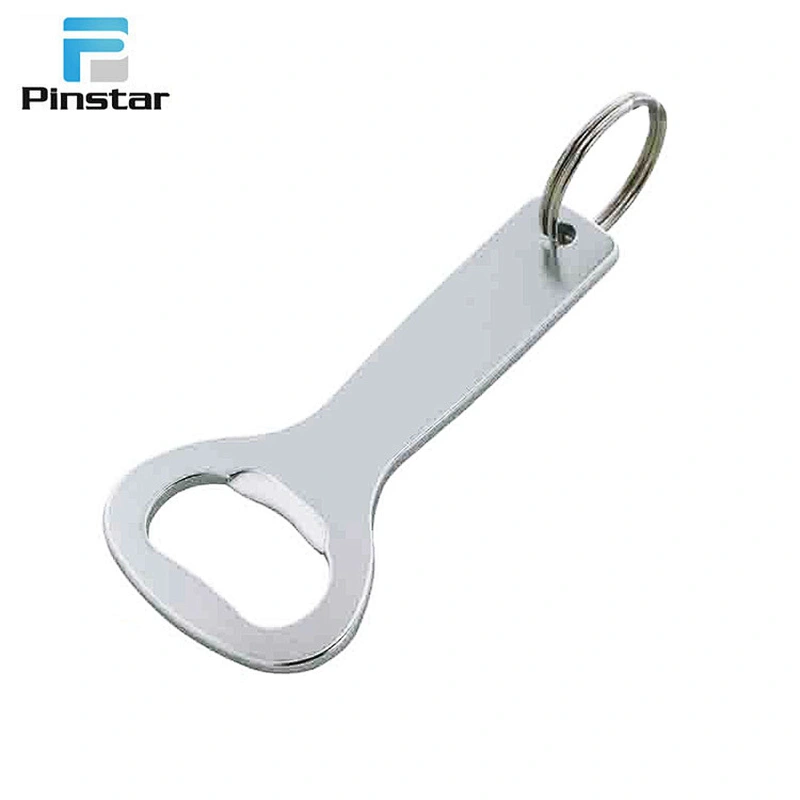 High quality bottle shaped decorative logo metal fancy beer bottle cap opener