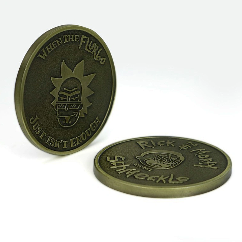 Factory Making Custom Design Antiqu Bronze Plated Challenge Coins Custom