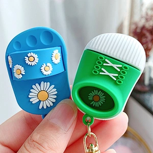 Cute Daisy Slippers Children's Shoe Pendant Wholesale Bag Keychain
