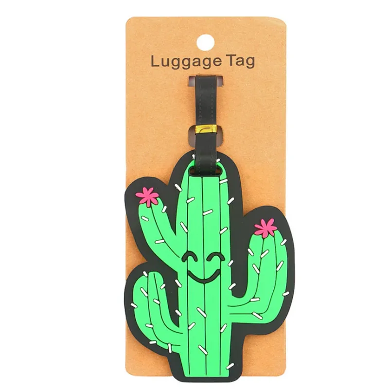 Unicorn Sunflower Personality soft rubber PVC luggage tag