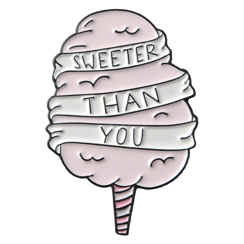 High Quality Custom Pink Color Filled Enamel Lapel Pin for Lovers