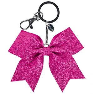 Metal Flower keychains with Glittering