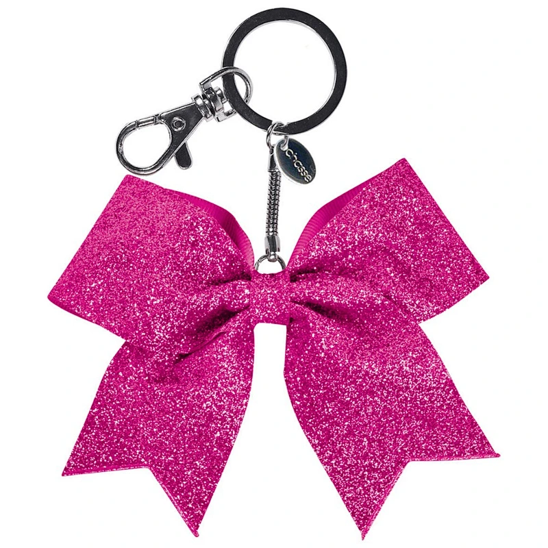 Metal Flower keychains with Glittering