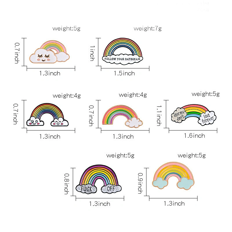Factory Wholesale In Stock Souvenir Gift Gay Pride Rainbow Metal Lapel Pins LGBT Pride Enamel Pin