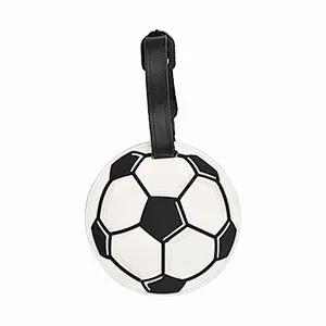 Custom PVC Travel basketball football shape Luggage Tag
