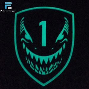 China Manufacture patches pvc badge Custom glow rubber patch