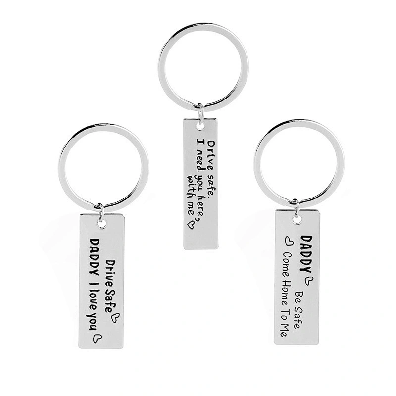 Making Custom Personalized Gift Father's Day DAD Metal Keychain