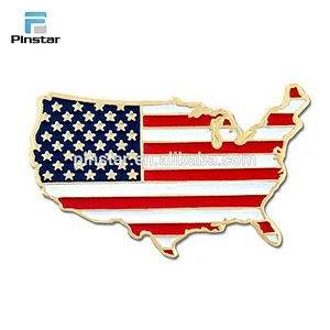 Wholesale custom state shaped soft enamel lapel pin no minimum