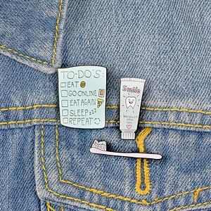 Korea Style Blue Color Cute Soft Enamel Lapel pin