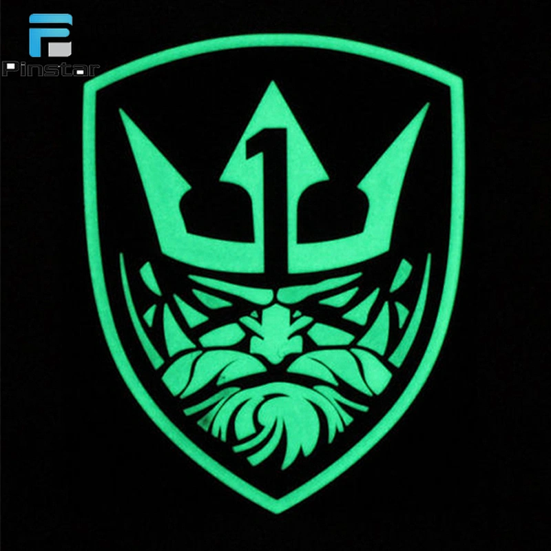 China Manufacture patches pvc badge Custom glow rubber patch