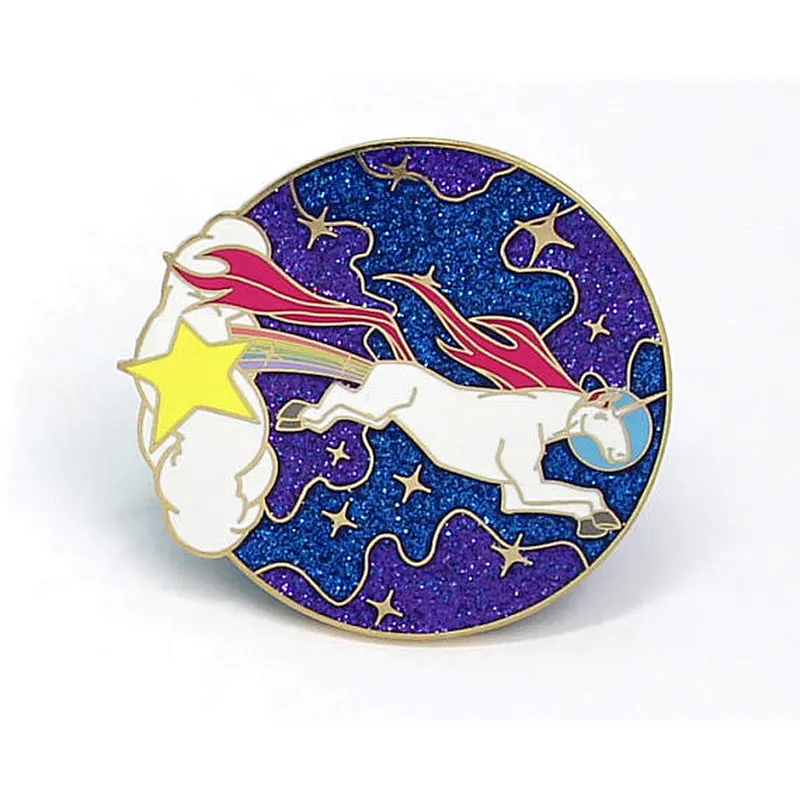 china manufacturers unicorn custom metal soft enamel lapel pin