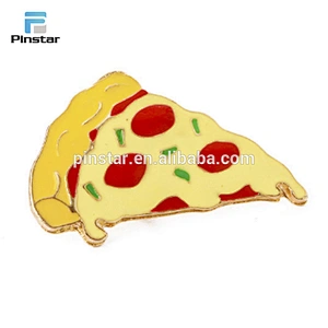 Soft enamel metal custom domino's pizza lapel pin badge making