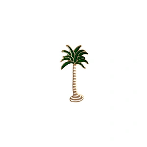 High Quality Cactus Green Leaf Soft Enamel Metal Lapel Pins