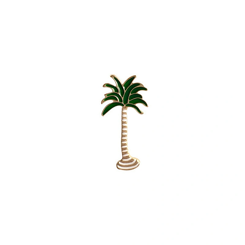 High Quality Cactus Green Leaf Soft Enamel Metal Lapel Pins