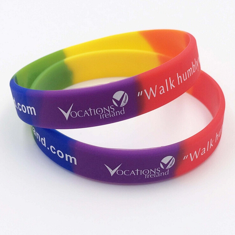 Colorful Eco-Friendly Rubber Custom Made Cheap Bracelet Silicone